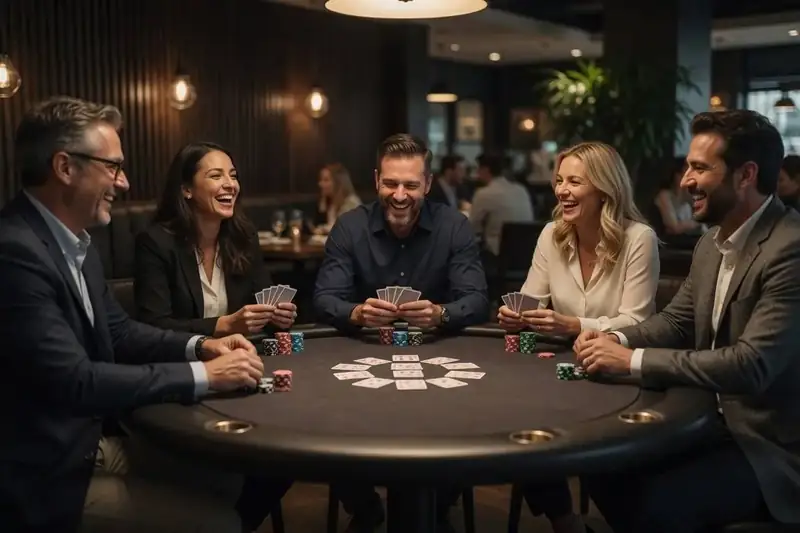 Corporate private poker event